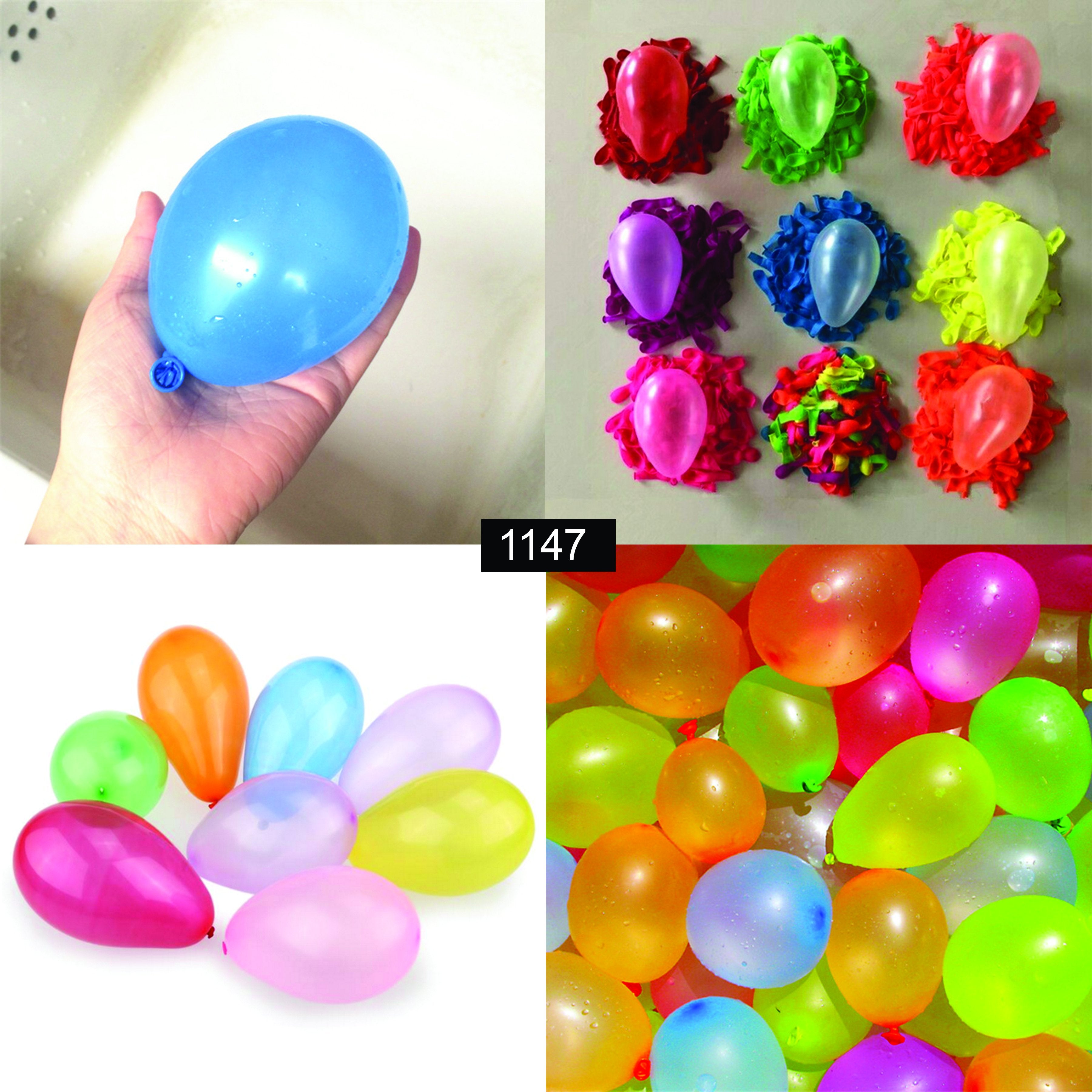 1147 Non Toxic Holi Water Balloons (Pack of 500 Balloons) (Multicolour) - SkyShopy 1147 Non Toxic Holi Water Balloons (Pack of 500 Balloons) (Multicolour) - SkyShopy